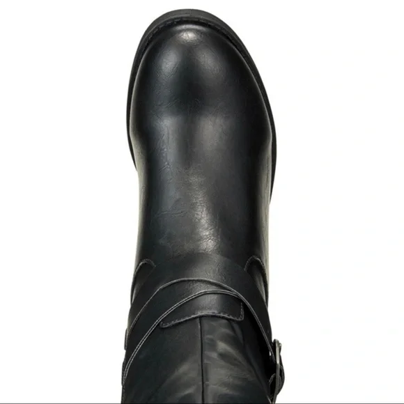 New Style & Co Madixe Riding Boots Black - Picture 4 of 6